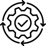 gear and circle